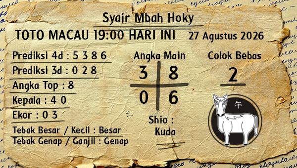 Prediksi Toto Macau 19:00