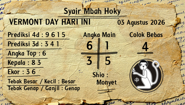 Prediksi Vermont Day