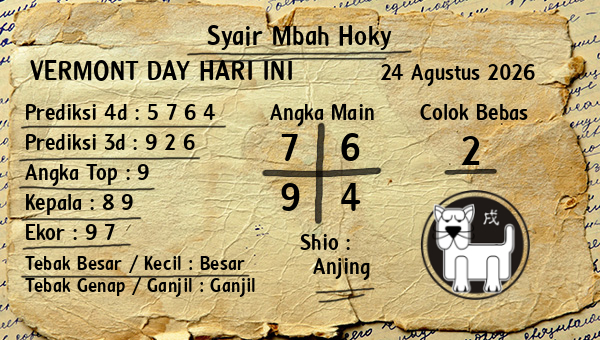 Prediksi Vermont Day