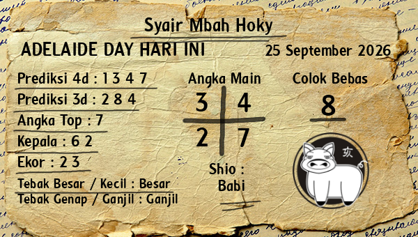 Prediksi Adelaide Day