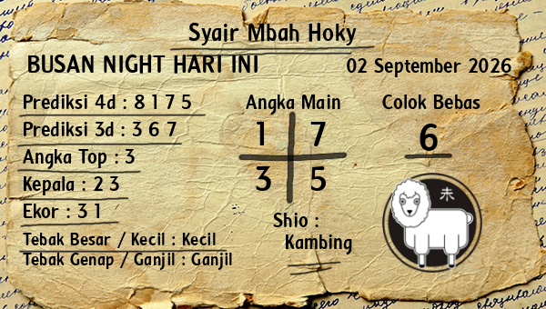 Prediksi Busan Night