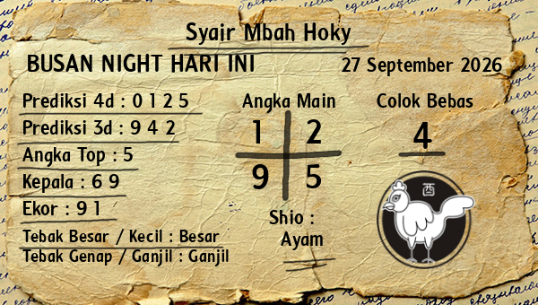 Prediksi Busan Night