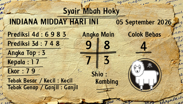 Prediksi Indiana Midday