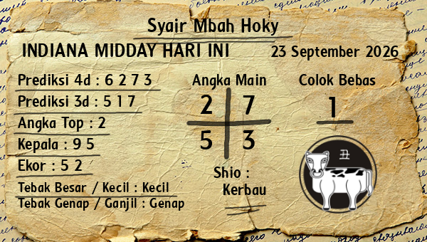 Prediksi Indiana Midday
