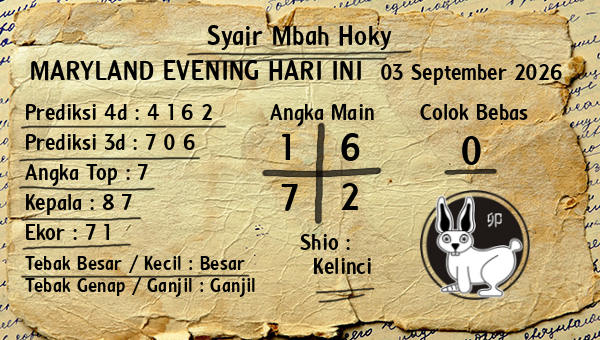 Prediksi Maryland Evening