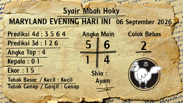 Prediksi Maryland Evening