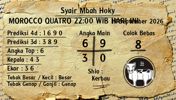 Prediksi Morocco Quatro 22:00 WIB