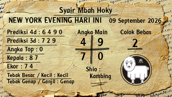 Prediksi New York Evening