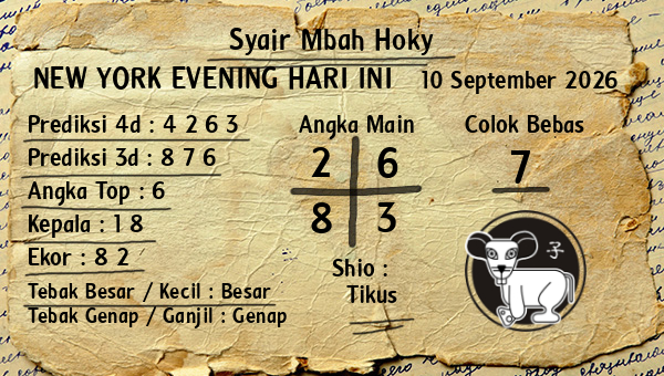 Prediksi New York Evening