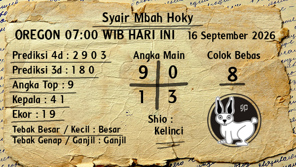 Prediksi Oregon 07:00 WIB