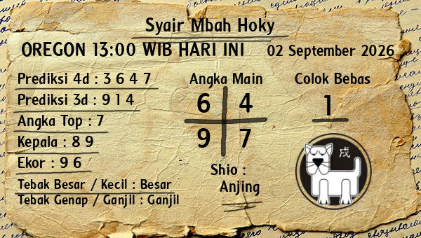 Prediksi Oregon 13:00 WIB