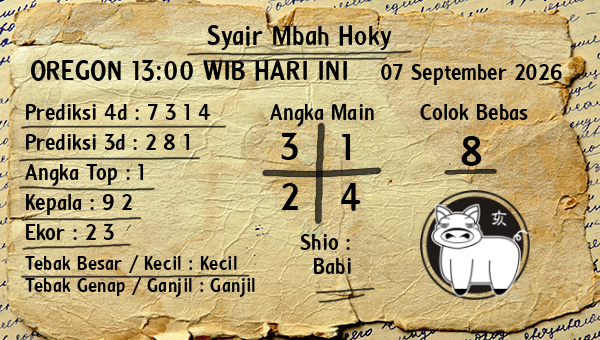 Prediksi Oregon 13:00 WIB