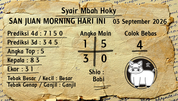 Prediksi San Juan Morning