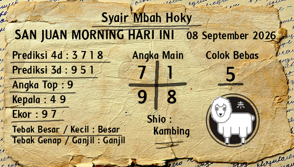 Prediksi San Juan Morning
