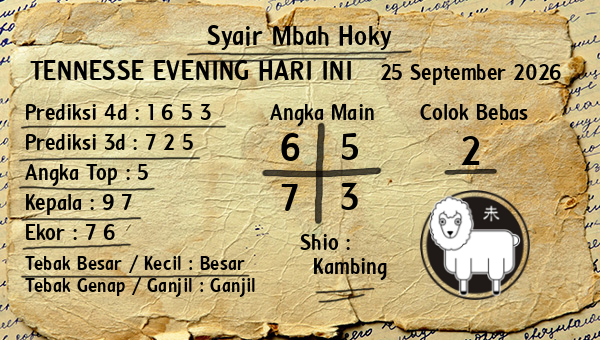 Prediksi Tennesse Evening
