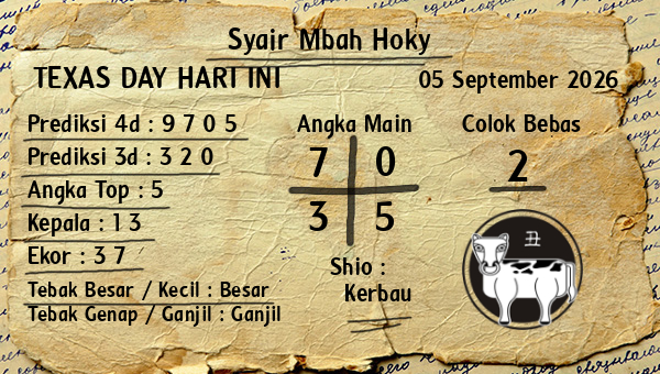 Prediksi Texas Day