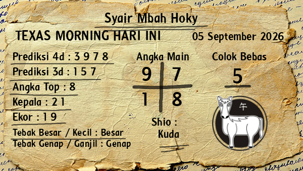 Prediksi Texas Morning