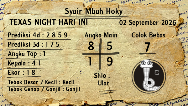 Prediksi Texas Night
