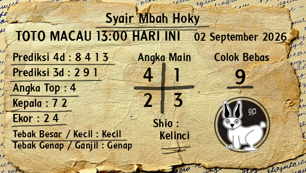 Prediksi Toto Macau 13:00