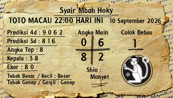 Prediksi Toto Macau 22:00