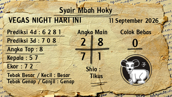 Prediksi Vegas Night