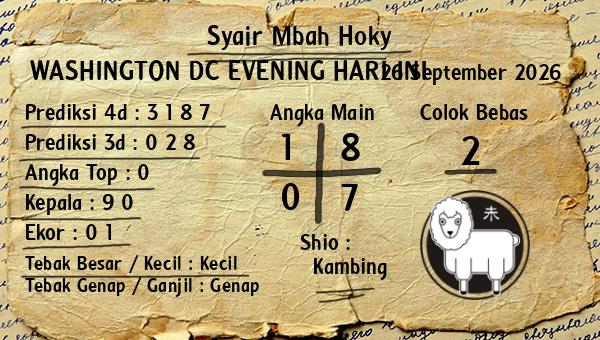 Prediksi Washington Dc Evening
