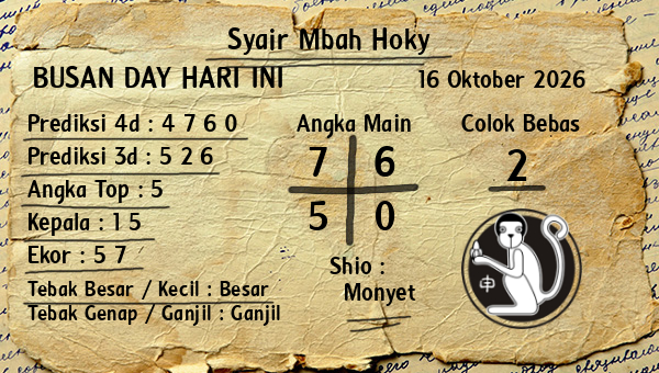 Prediksi Busan Day