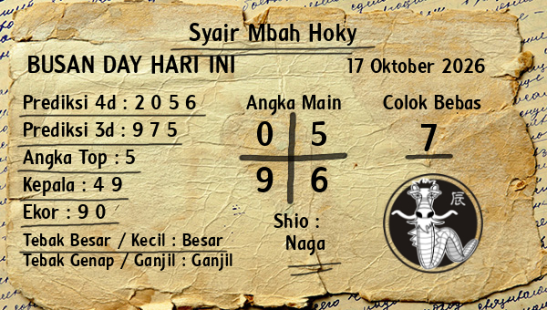 Prediksi Busan Day