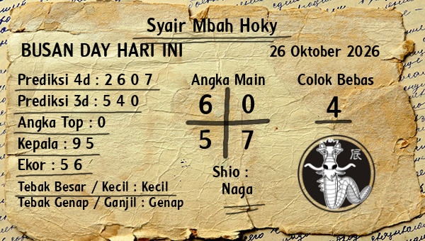 Prediksi Busan Day