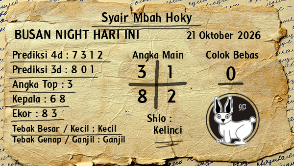 Prediksi Busan Night