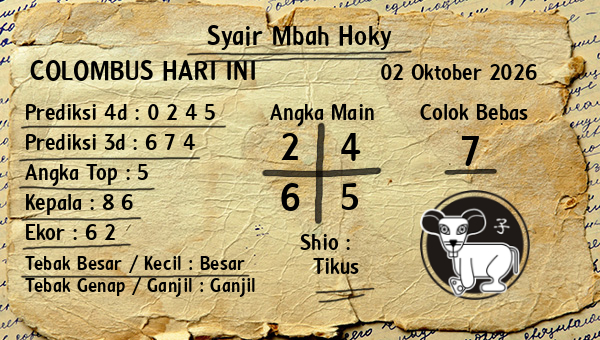 Prediksi Colombus