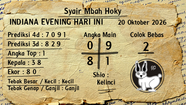 Prediksi Indiana Evening