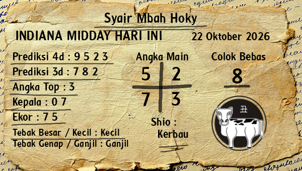 Prediksi Indiana Midday