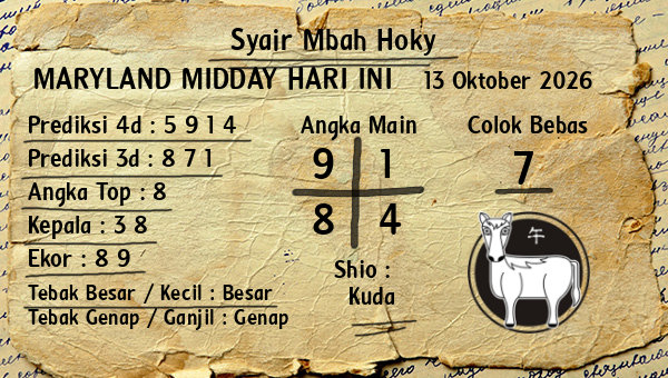 Prediksi Maryland Midday