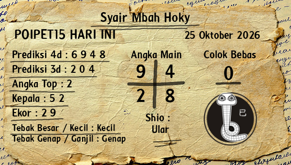 Prediksi Poipet15