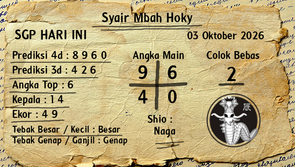 Prediksi SGP