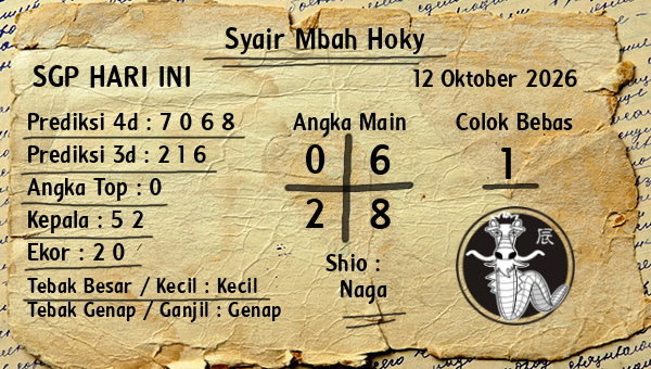Prediksi SGP