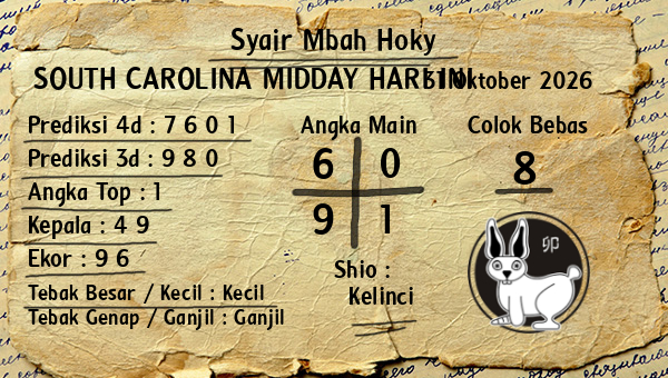Prediksi South Carolina Midday