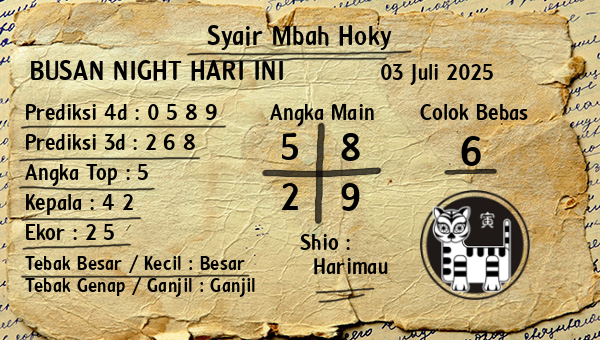 Prediksi Busan Night