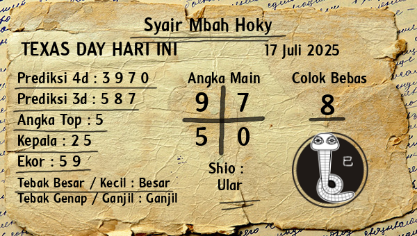 Prediksi Texas Day
