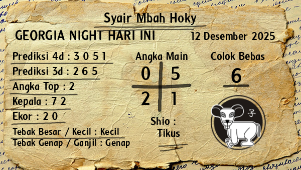 Prediksi Georgia Night