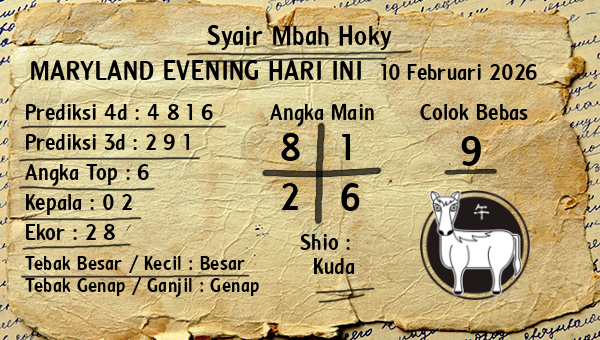 Prediksi Maryland Evening