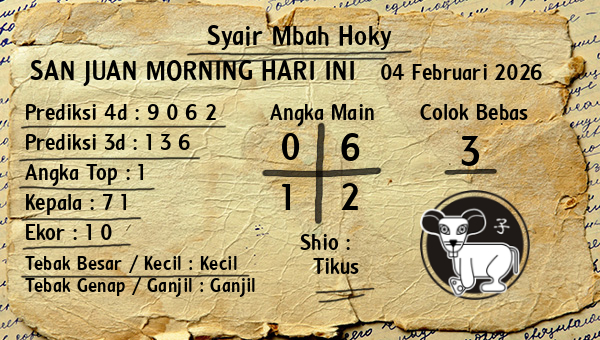 Prediksi San Juan Morning