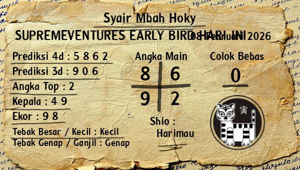 Prediksi Supremeventures Early Bird