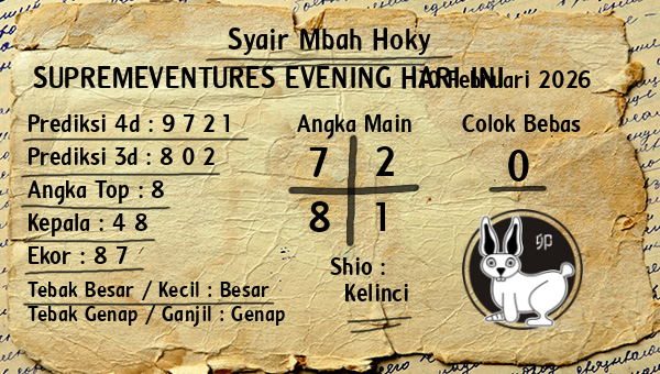 Prediksi Supremeventures Evening
