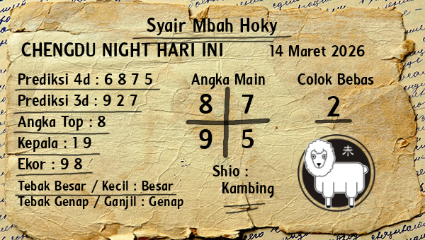 Prediksi Chengdu Night