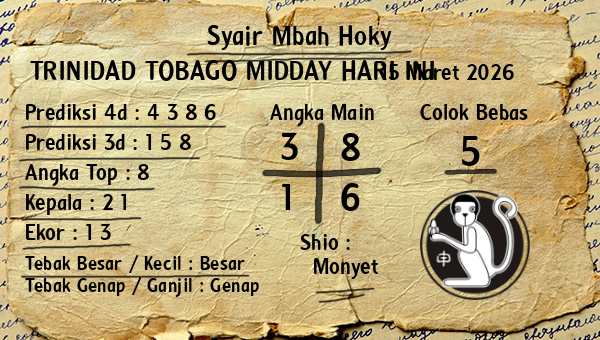 Prediksi Trinidad Tobago Midday