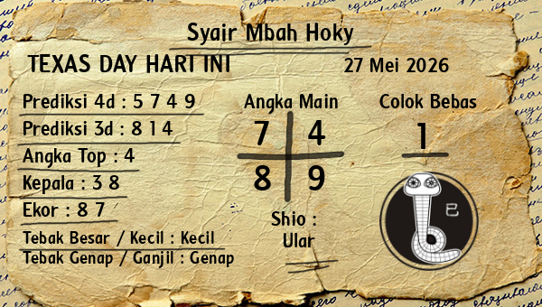 Prediksi Texas Day